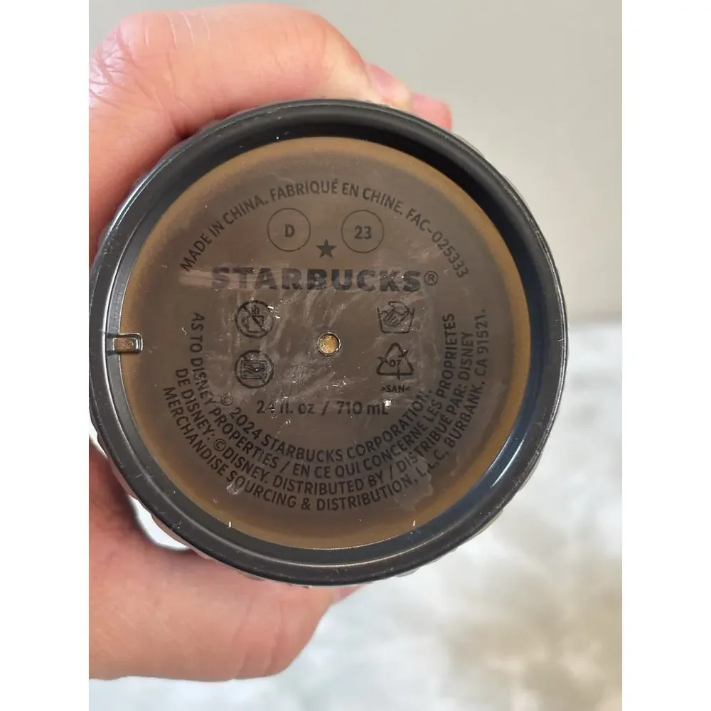Walt Disney World Cinderella Castle Starbucks‎ Tumbler 24oz Gold and Black 2024